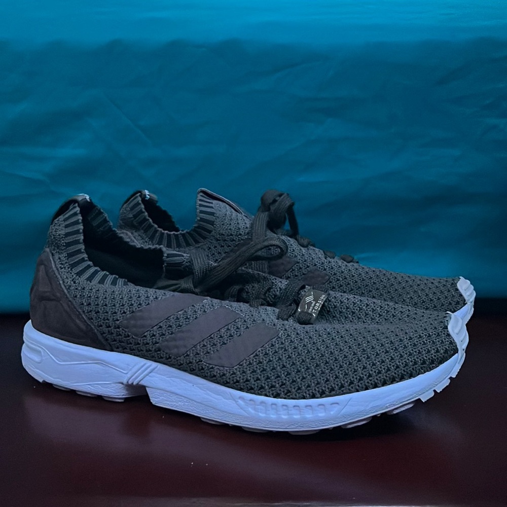 Adidas ZX Flux Torsion Running Shoes Olive Green/White Men’s US Size 9.5